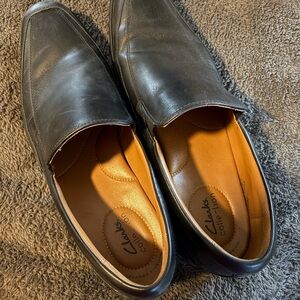 Clarks Men's Classic Black Slip-On Loafers